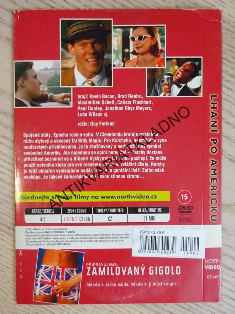 LHANÍ PO AMERICKU, KEVIN BACON, DVD FILM