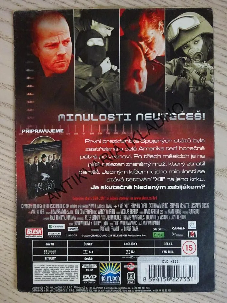 VRAŽEDNÉ SPIKNUTÍ, XIII, VAL KILMER, STEPHEN DORF, DVD FILM
