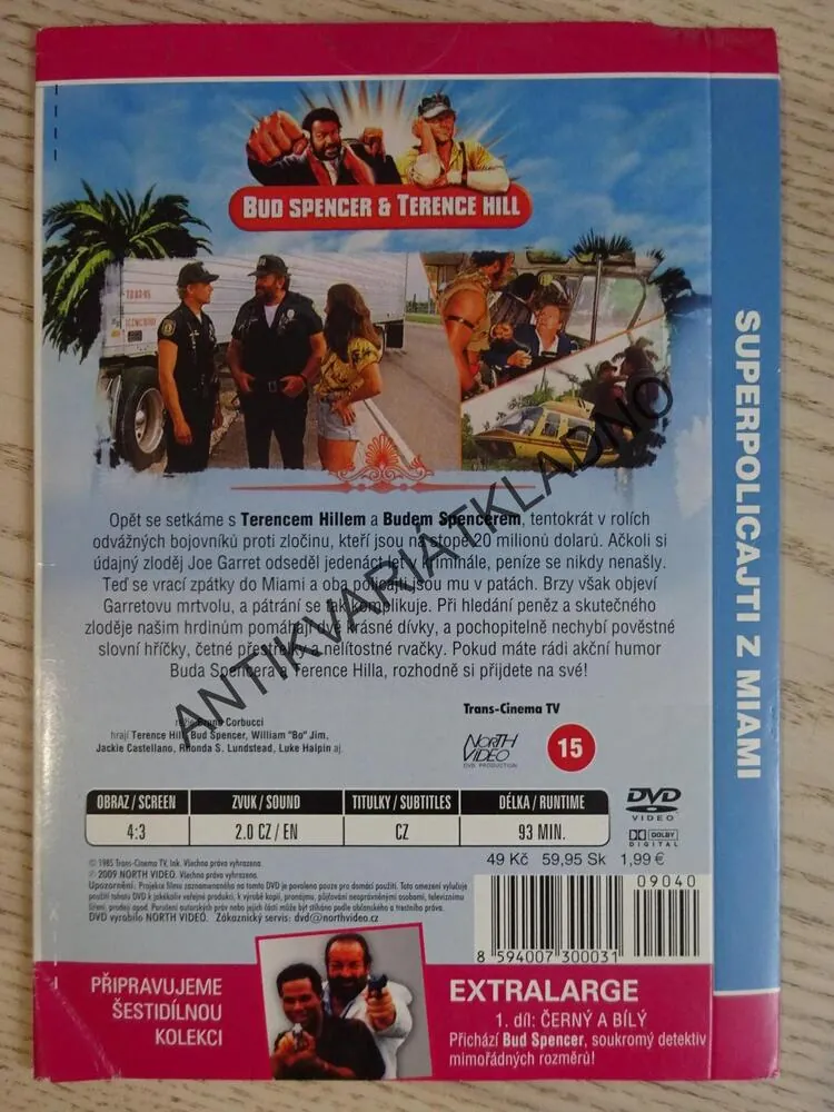 SUPER POLICAJTI Z MIAMI, BUD SPENCER, TERENCE HILL,, DVD FILM