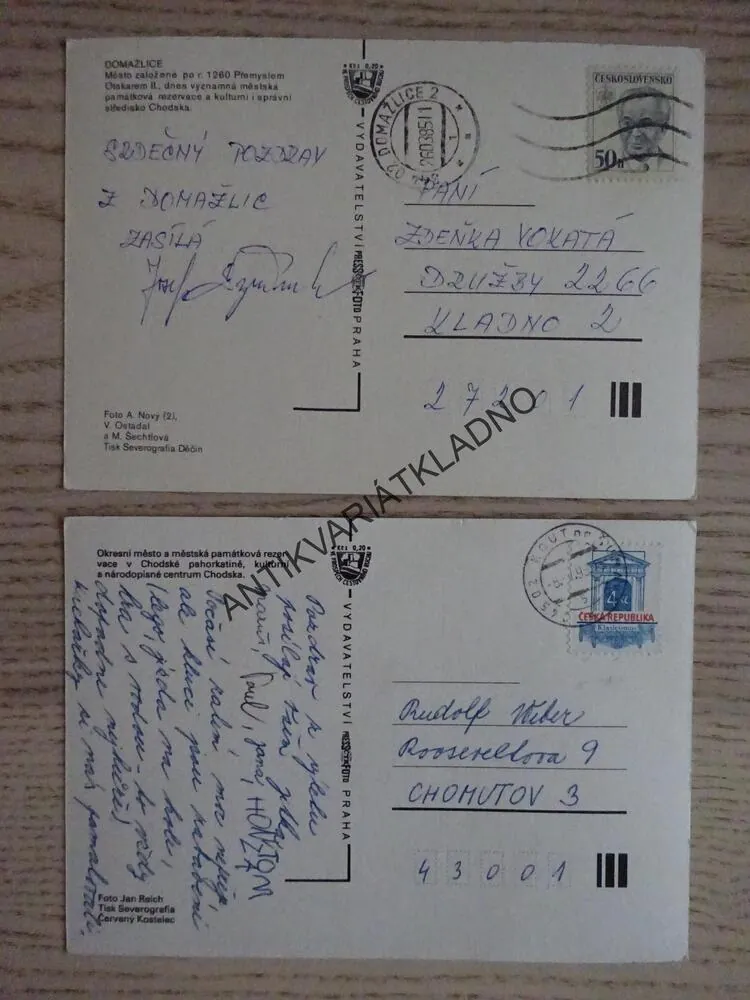 DOMAŽLICE, 2 KUSY