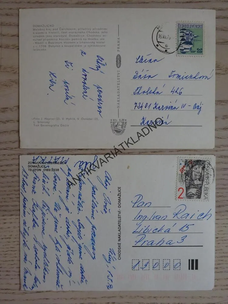 DOMAŽLICE, DOMAŽLICKO, ZOTAVOVNA VAVŘINEČEK, 2 KUSY