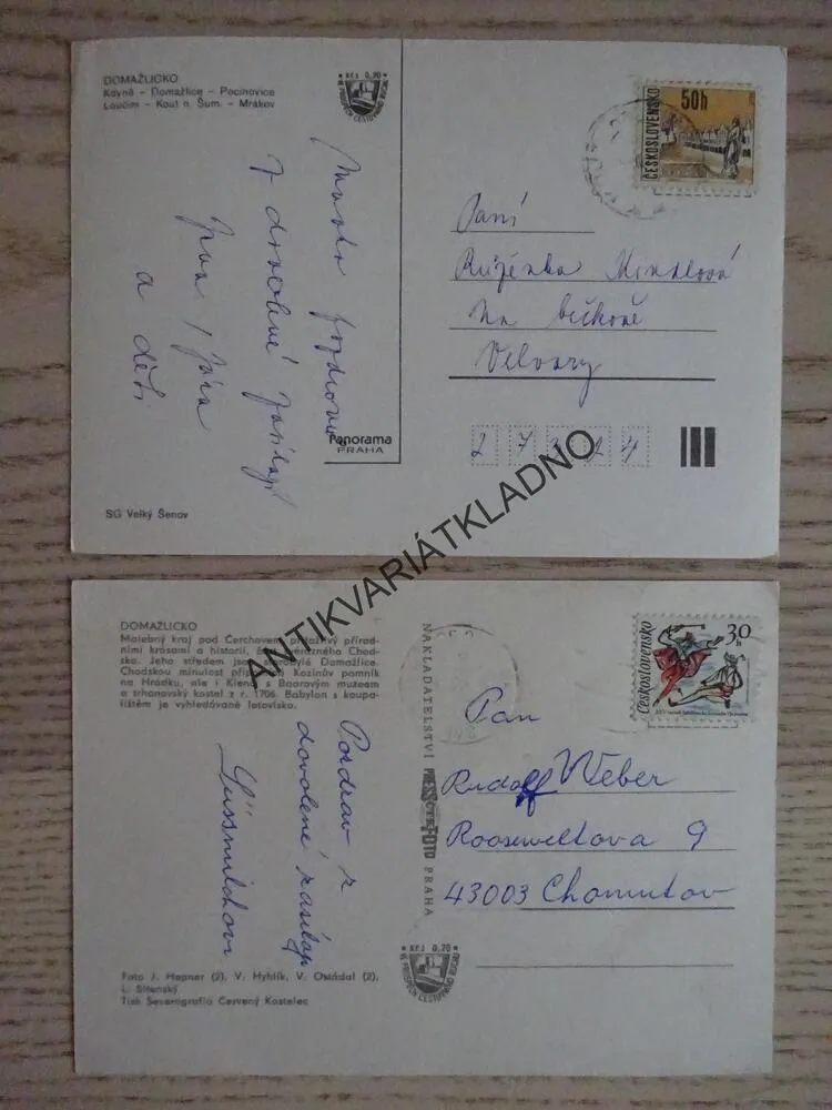 DOMAŽLICE, DOMAŽLICKO, 2 KUSY