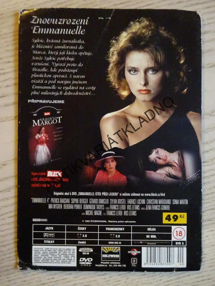 EMMANUELLE, ÚTĚK PŘED LÁSKOU, SYLVIA KRISTEL, DVD FILM