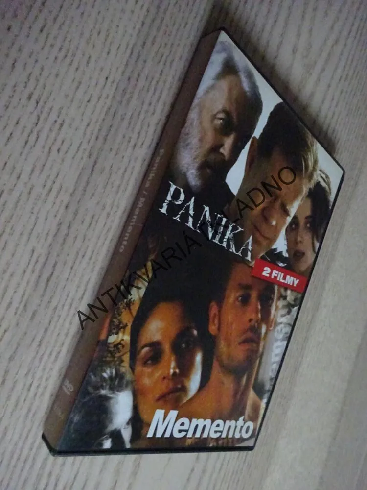 PANIKA, MEMENTO, 2 X DILM NA 1 DVD FILM