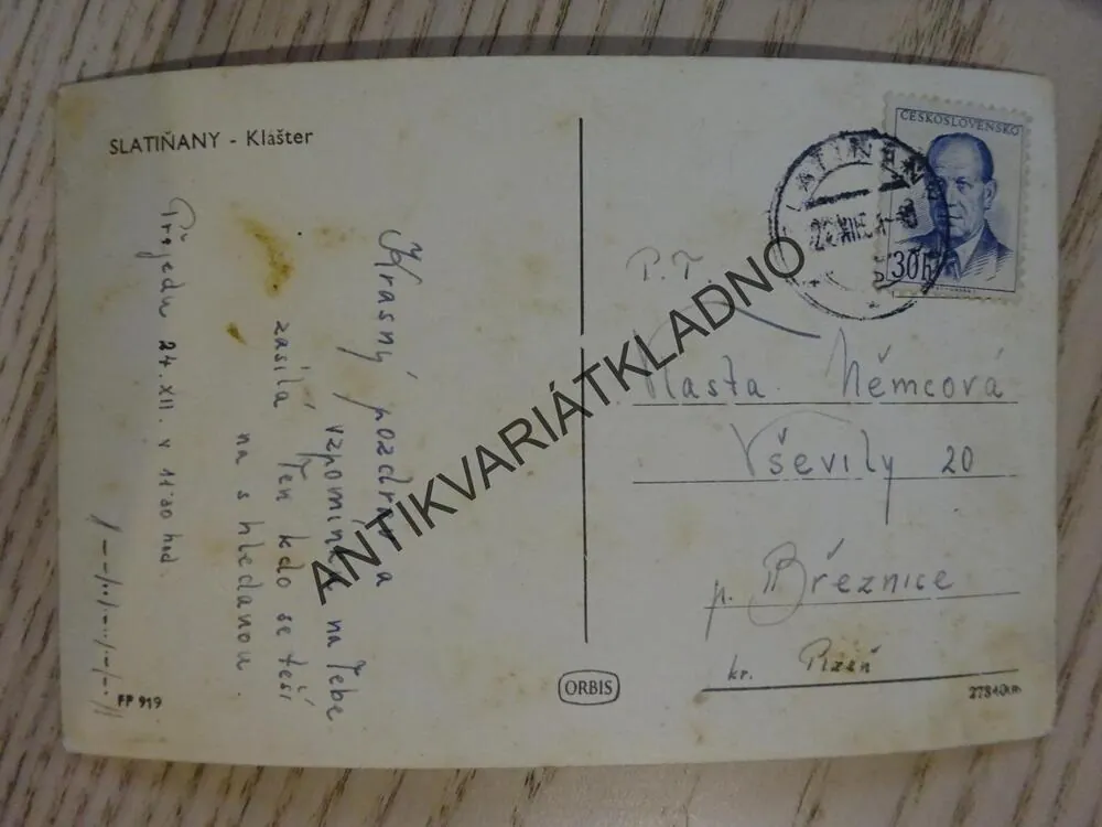 SLATIŇANY, KLÁŠTĚR, OKRES CHRUDIM