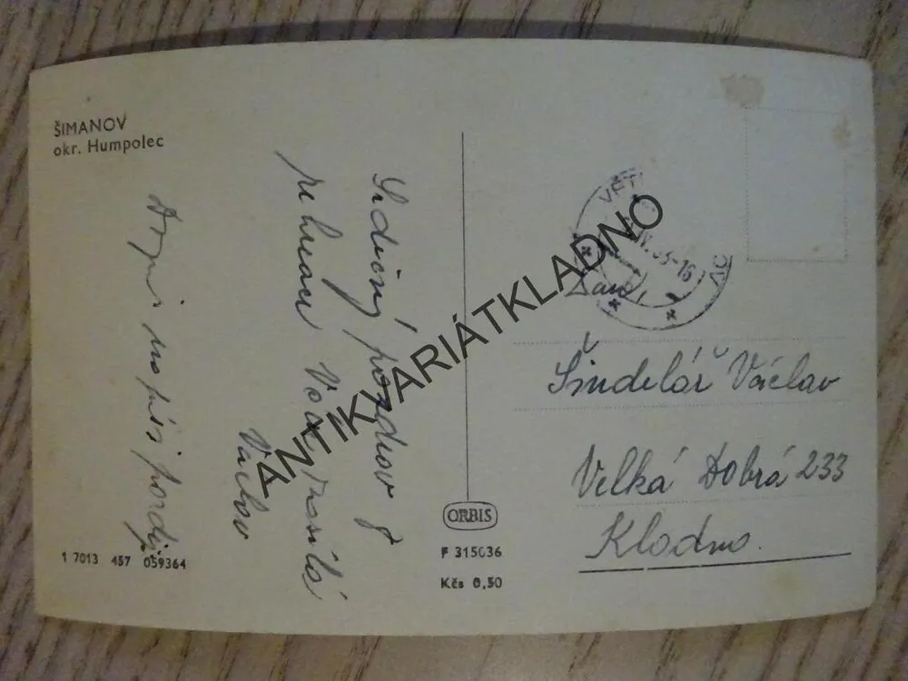 ŠIMANOV, OKRES HUMPOLEC