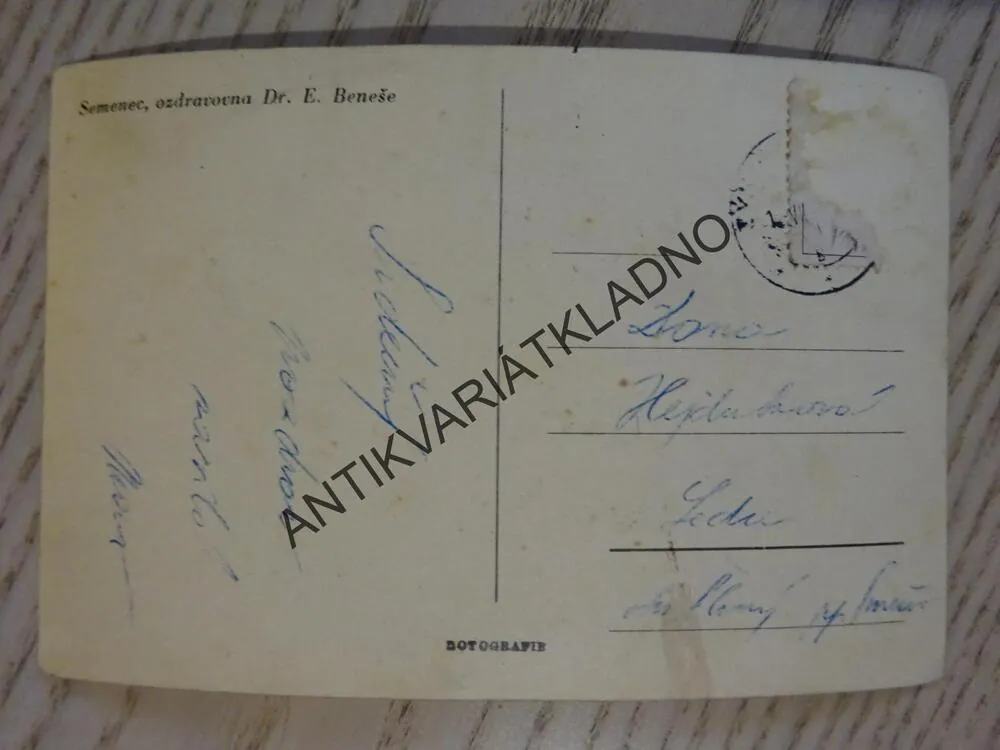 SEMENEC, OZDRAVOVNA DR. EDVARDA BENEŠE, OKRES ČESKÉ BUDĚJOVICE