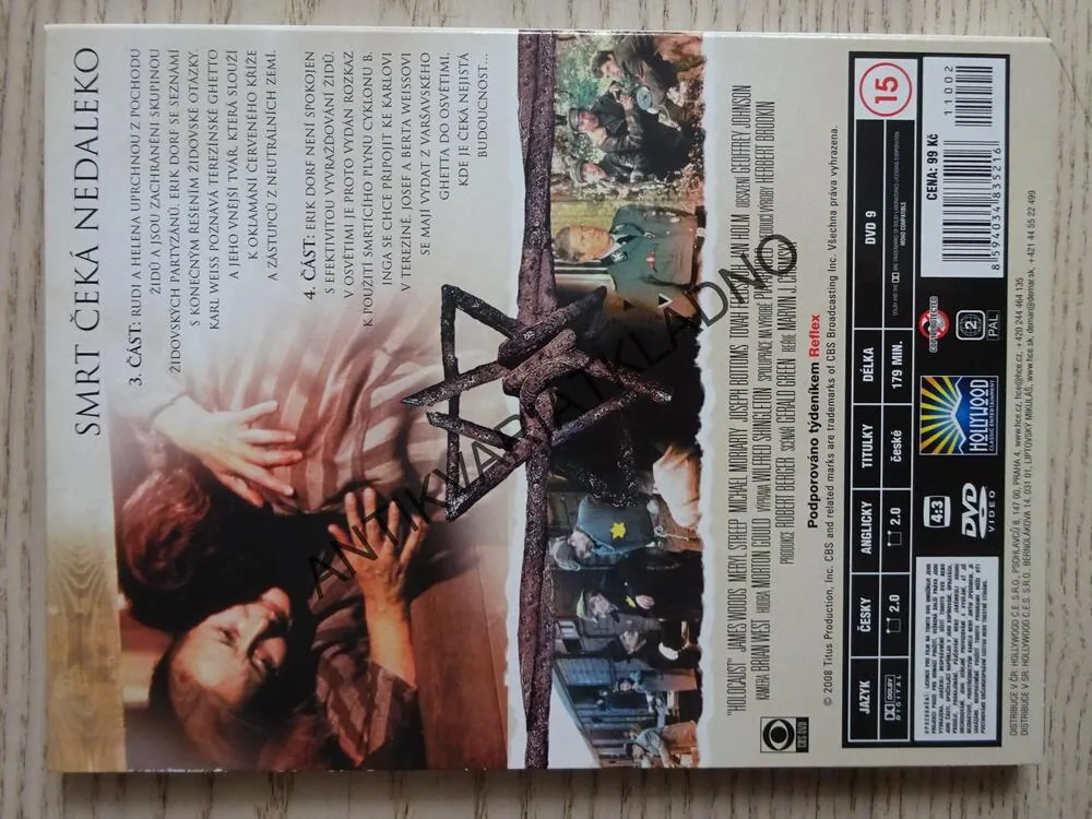 HOLOCAUST, 2-3,JAMES WOODS, MERYL STREEP, MORIARTY, DVD FILM