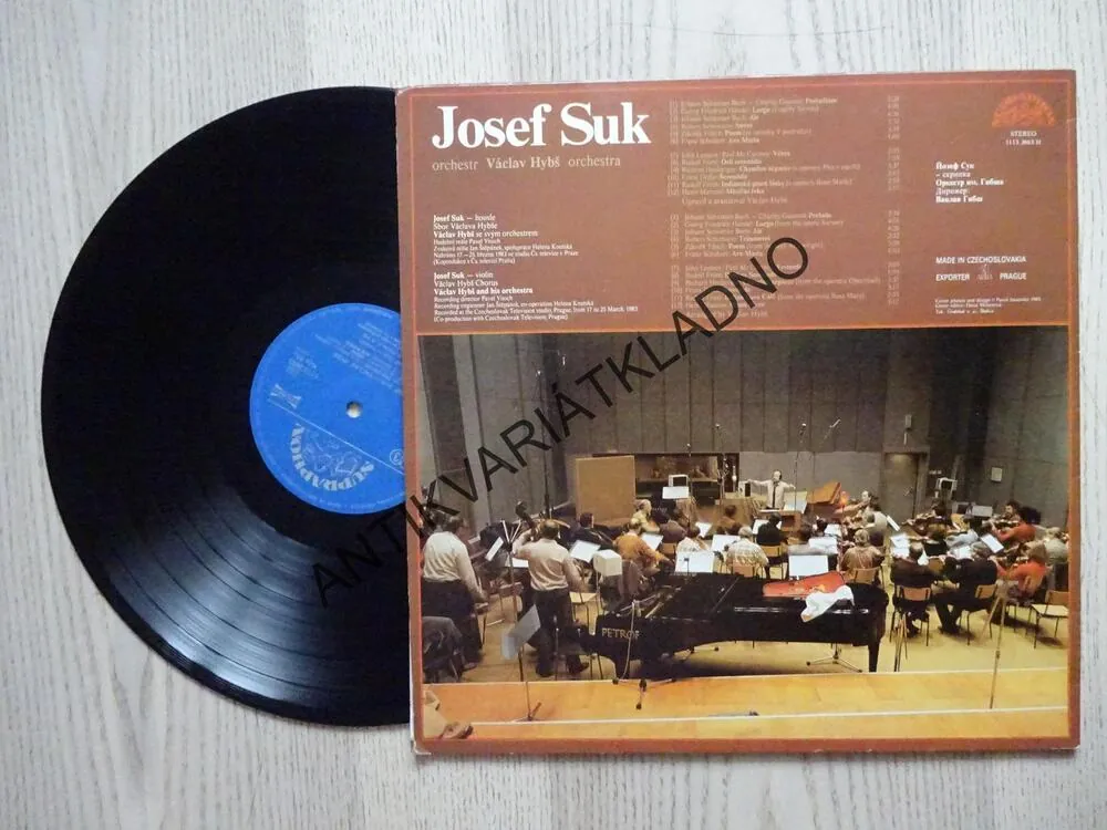 JOSEF SUK, ORCHESTR, VÁCLAV HYBŠ, LP