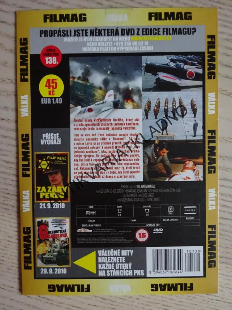 OTEC JEDNOTEK KAMIKAZE, DVD FILM 