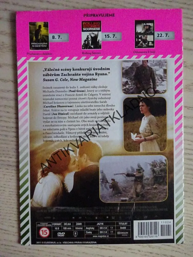 BITVA O PASSCHENDAELE, DVD FILM 