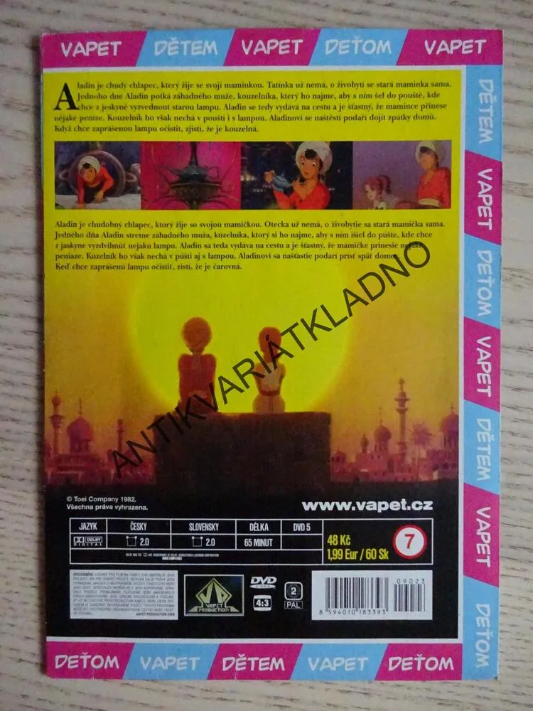 ALADINOVA KOUZELNÁ LAMPA, DVD FILM