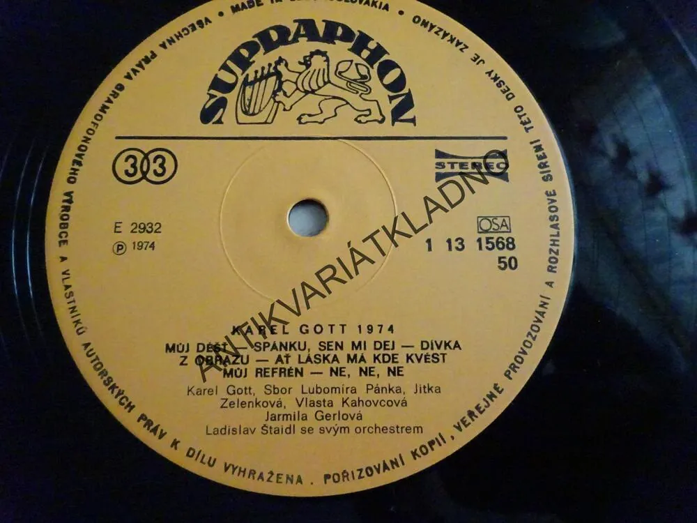 GRAMODESKA - KAREL GOTT, 1974