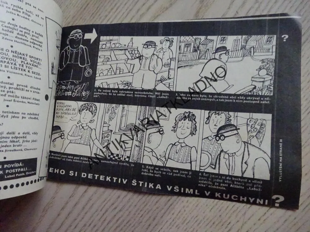 OHNÍČEK 2/1976, KOMIKS, NEPRAKTA, SEKORA, BURIAN