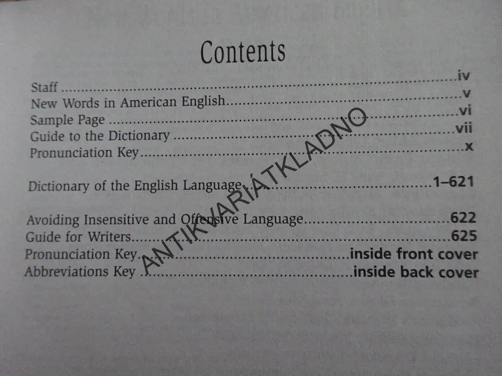 SCHOOL AND OFFICE DICTIONARY, ŠKOLNÍ A KANCELÁŘSKÝ SLOVNÍK, WEBSTER, **an