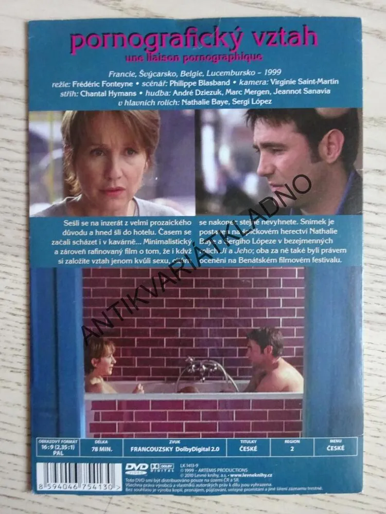 PORNOGRAFICKÝ VZTAH, DVD FILM 