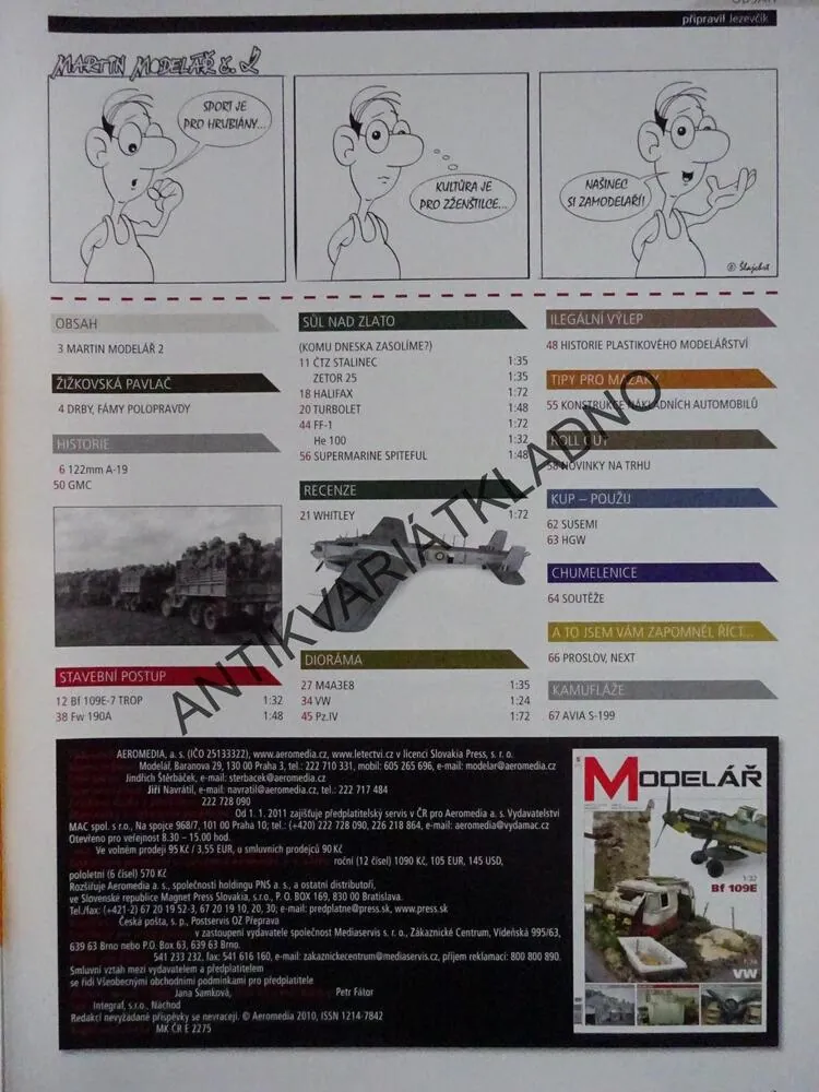 MODELÁŘ 5/2012, MODELÁŘSTVÍ, LETECTVÍ