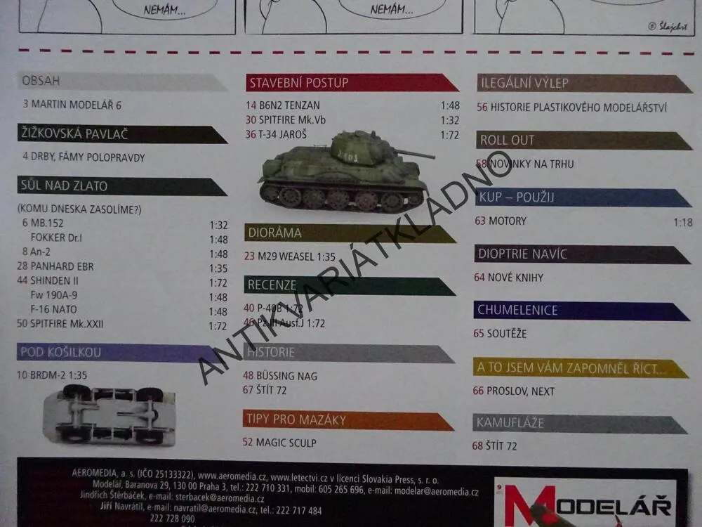 MODELÁŘ 9/2012, MODELÁŘSTVÍ, LETECTVÍ