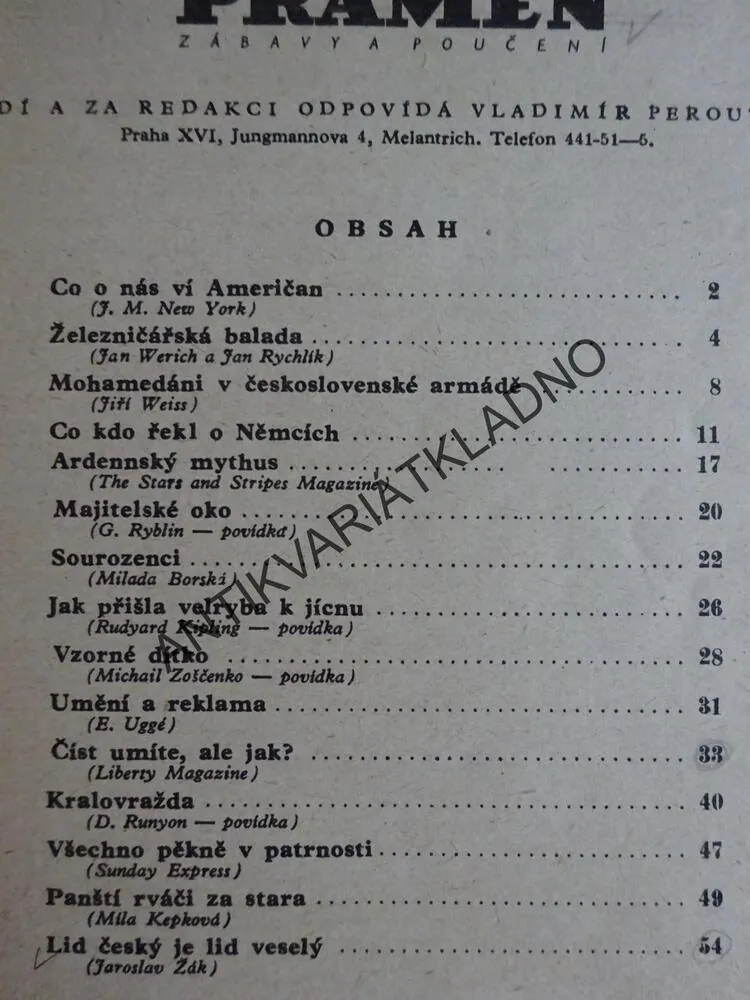ČASOPIS PRAMEN, ČÍSLO 7
