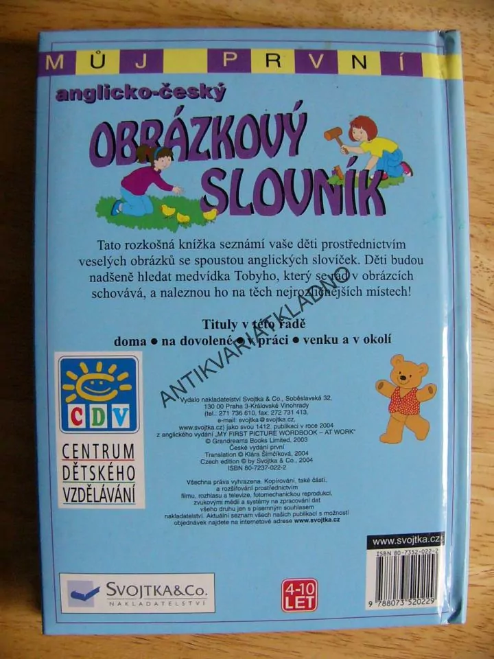 ANGLICKO ČESKÝ OBRÁZKOVÝ SLOVNÍK ,V PRÁCI, **an