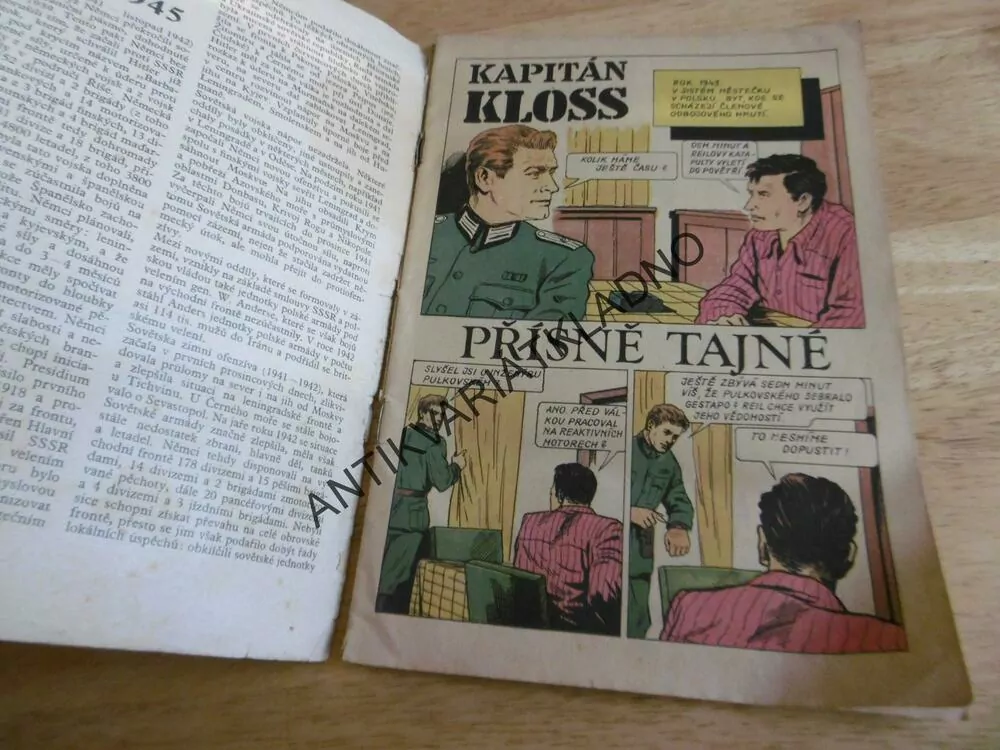 KAPITÁN KLOSS, 5., 1971, PŘÍSNĚ TAJNÉ, KOMIKS