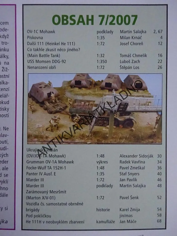 MODELÁŘ 7/2007, MODELÁŘSTVÍ, LETECTVÍ