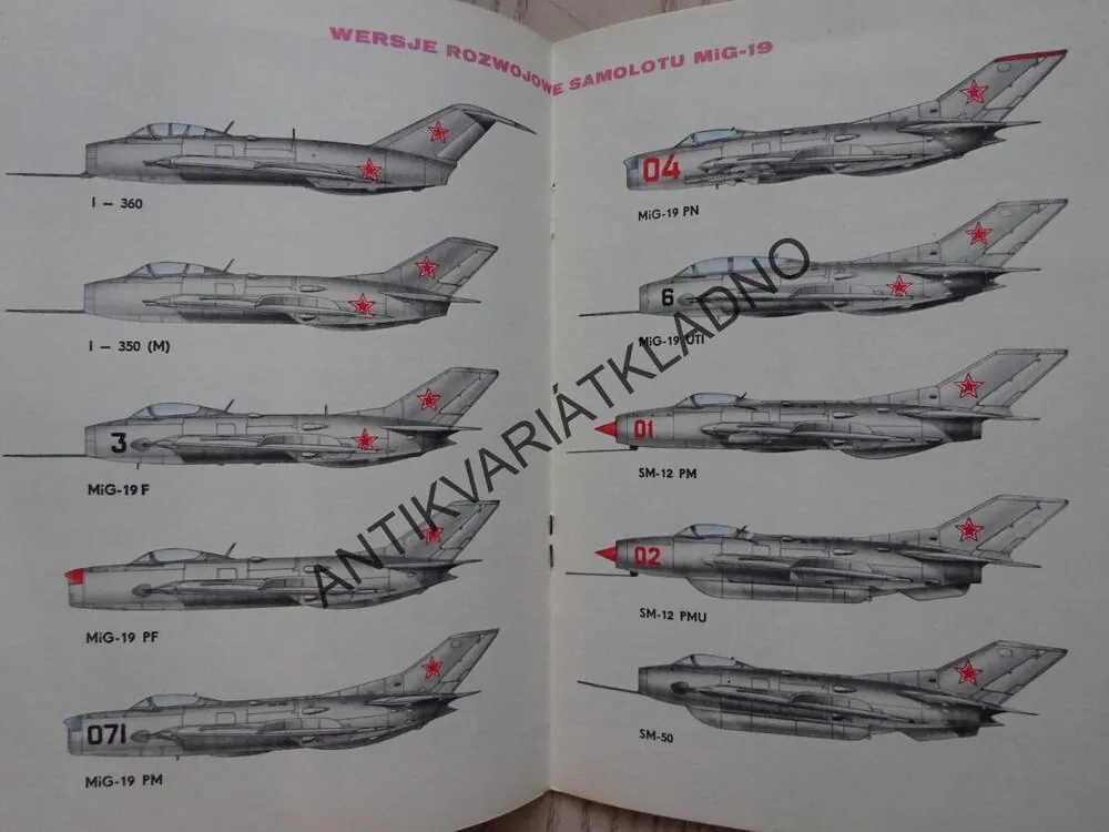 SAMOLOT MYSLIWSKI MIG-19, POLSKY, SEŠIT Č. 50