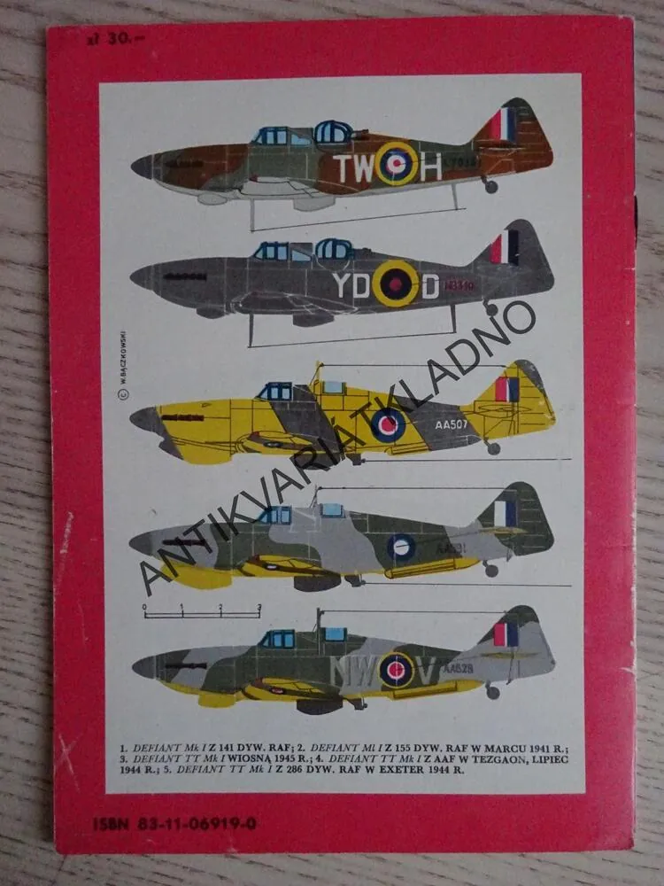 SAMOLOT MYSLIWSKI DEFIANT, POLSKY, SEŠIT Č. 87