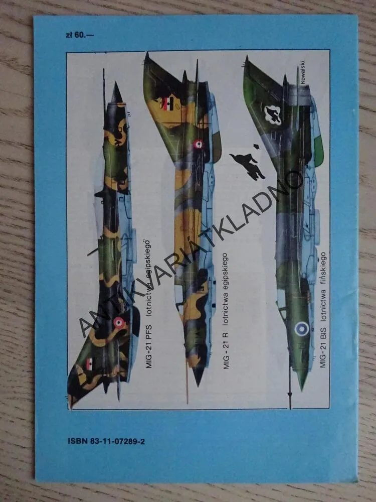 SAMOLOT MYSLIWSKI MIG-21, POLSKY, SEŠIT Č. 106