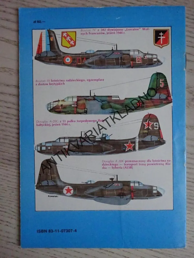 SAMOLOT BOMBOWY BOSTON (HAVOC), POLSKY, SEŠIT Č. 108
