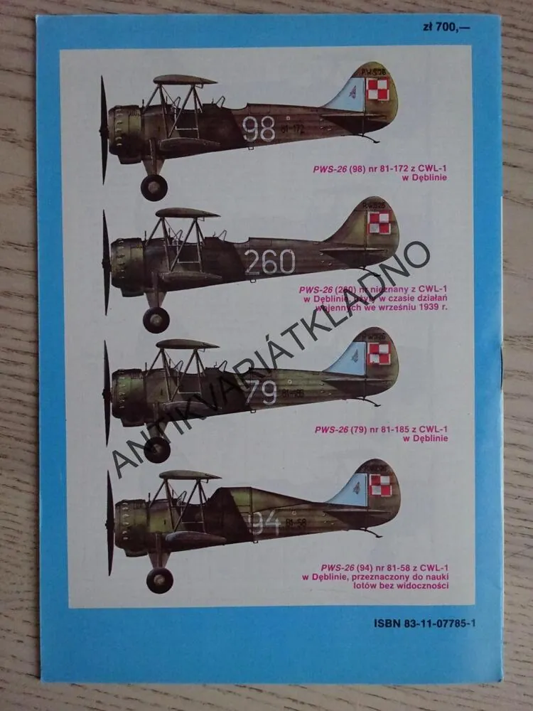SAMOLOT SZKOLNO-AKROBACYJNY PWS-26, POLSKY, SEŠIT Č.134