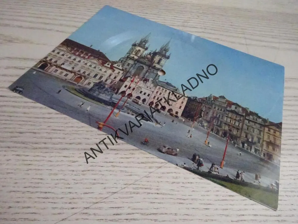 REKLAMNÍ ČTVERCOVÁ GRAMODESKA, B. SMETANA, HUSTISKÝ CHORÁL, PRAHA