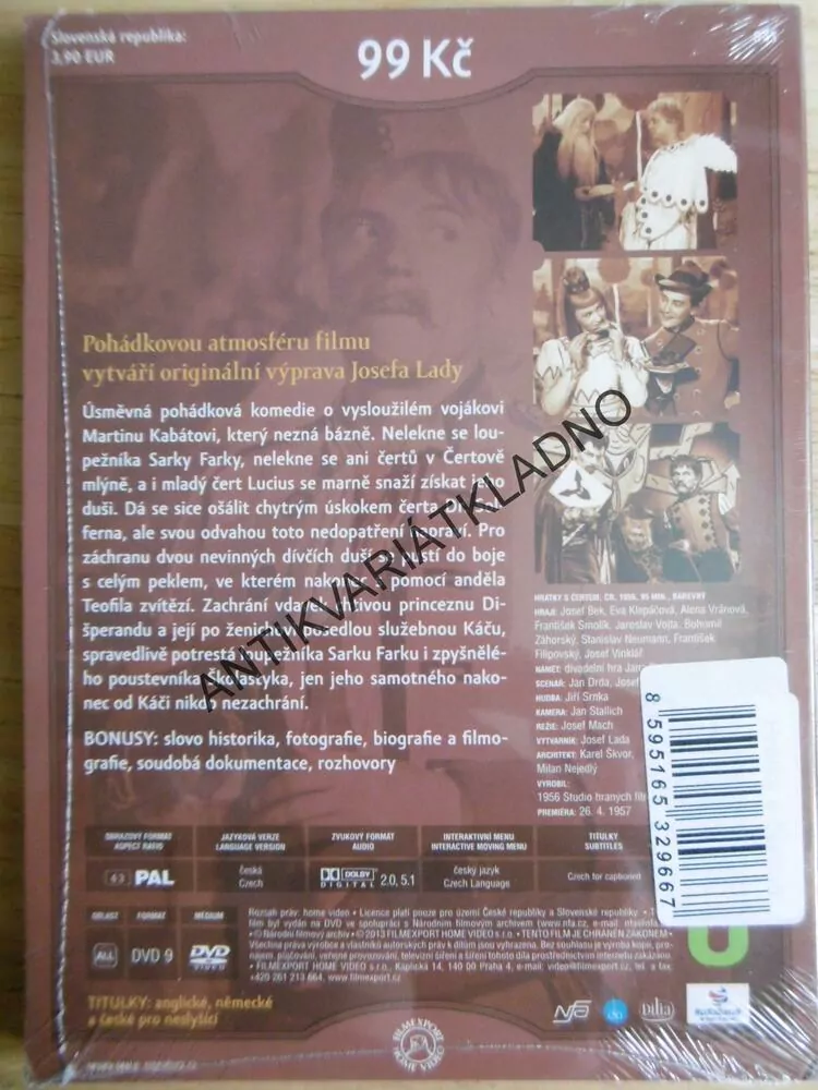 HRÁTKY S ČERTEM, DVD FILM POHÁDKA