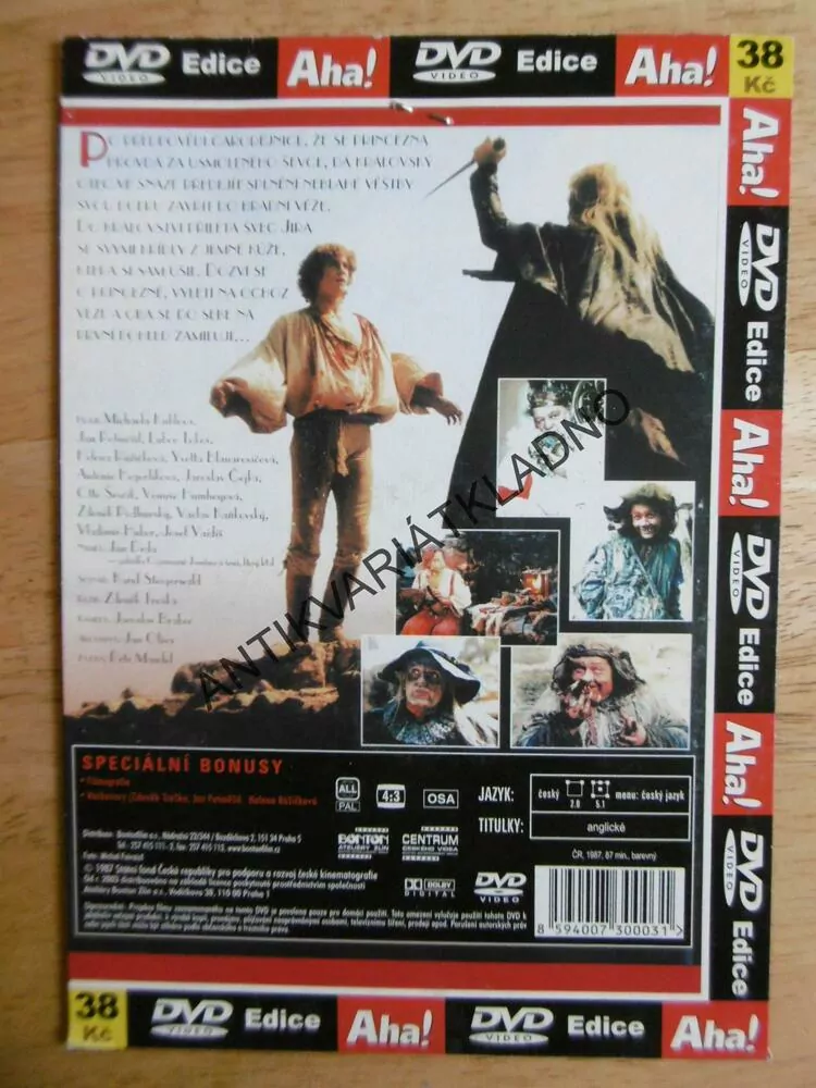 O PRINCEZNĚ JASNĚNCE A LÉTAJÍCÍM ŠEVCI, DVD FILM POHÁDKA