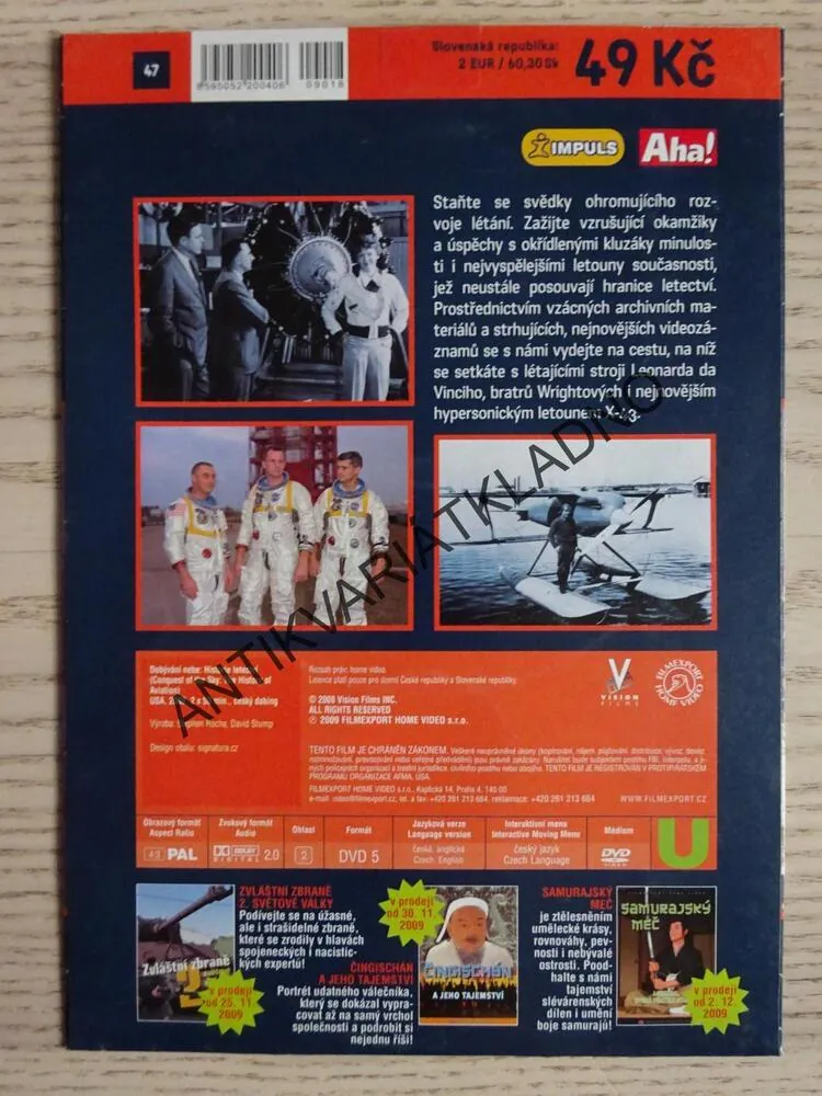 DOBÝVÁNÍ NEBE, DVD FILM DOKUMENT