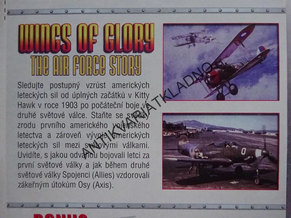 WINGS OF GLORY, THE AIR FORCE STORY, 1-3, DVD FILM DOKUMENT