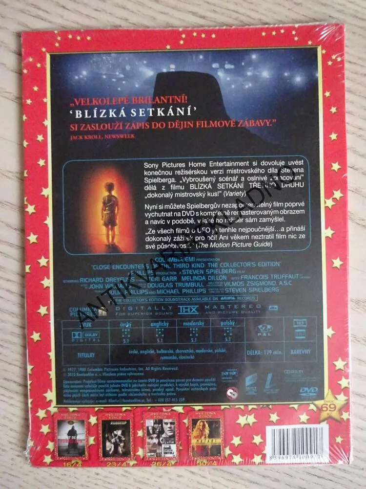 BLÍZKÁ SETKÁNÍ TŘETÍHO DRUHU, DVD FILM
