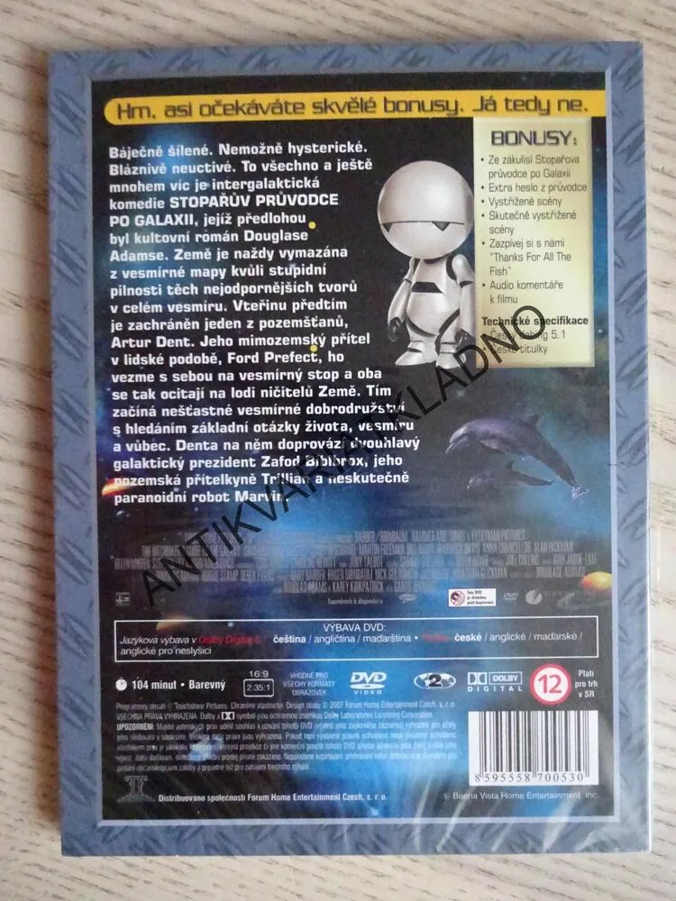 STOPAŘŮV PRŮVODCE PO GALAXII, DVD FILM