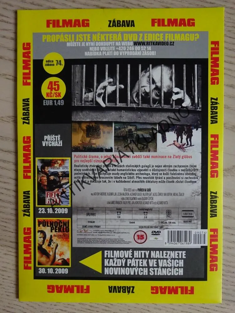 POHŘBEN NA SIBIŘI, DVD FILM