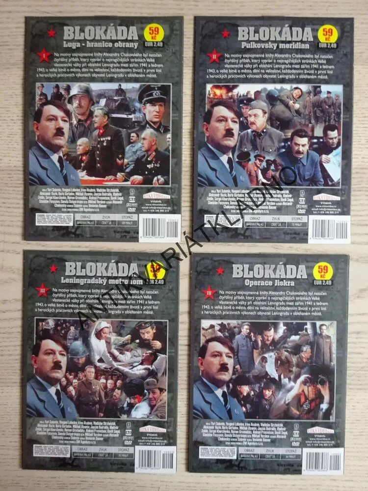 BLOKÁDA, 1-4, DVD FILM DOKUMENT