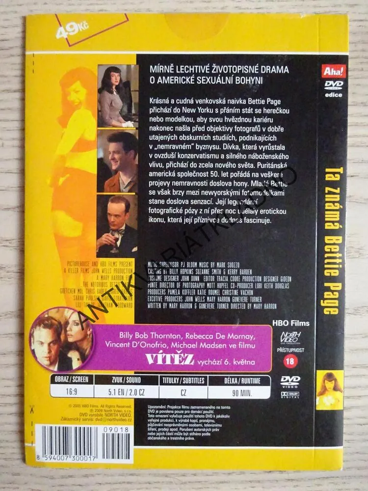 TA ZNÁMÁ BETTLE PAGE, DVD FILM