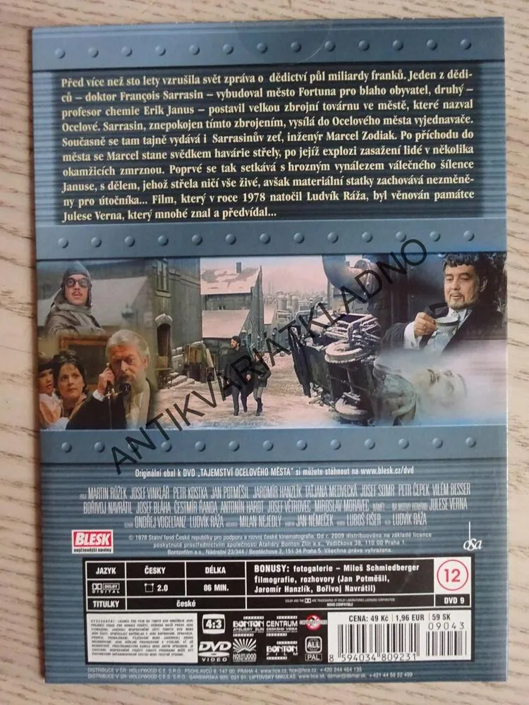 TAJEMSTVÍ OCELOVÉHO MĚSTA, DVD FILM