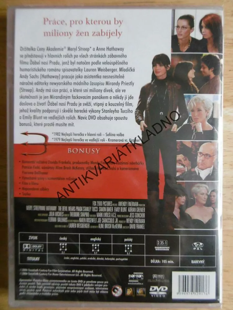 ĎÁBEL NOSÍ PRADU, DVD FILM
