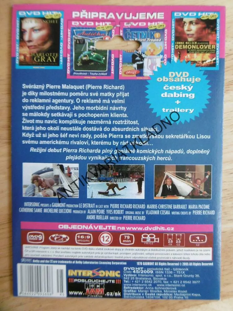 ROZTRŽITÝ, PIERRE RICHARD 1., DVD FILM