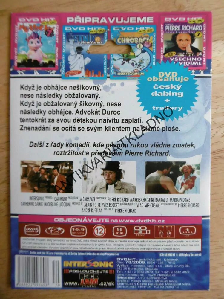 ÚTĚK, PIERRE RICHARD 6., DVD FILM