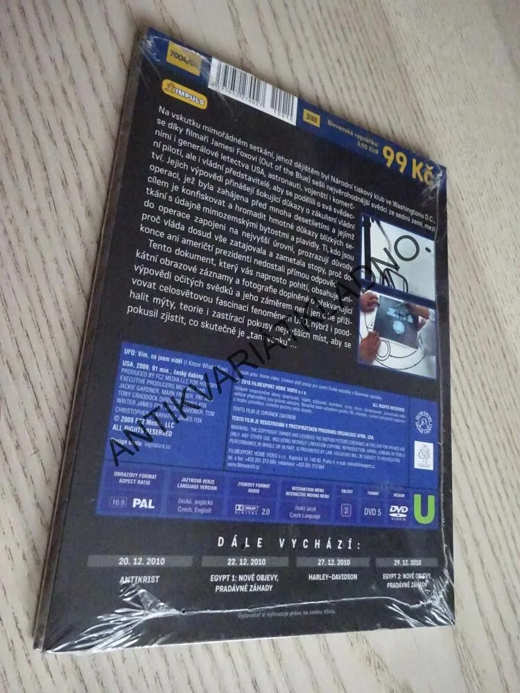 UFO: VÍM, CO JSEM VIDĚL, DVD FILM DOKUMENT