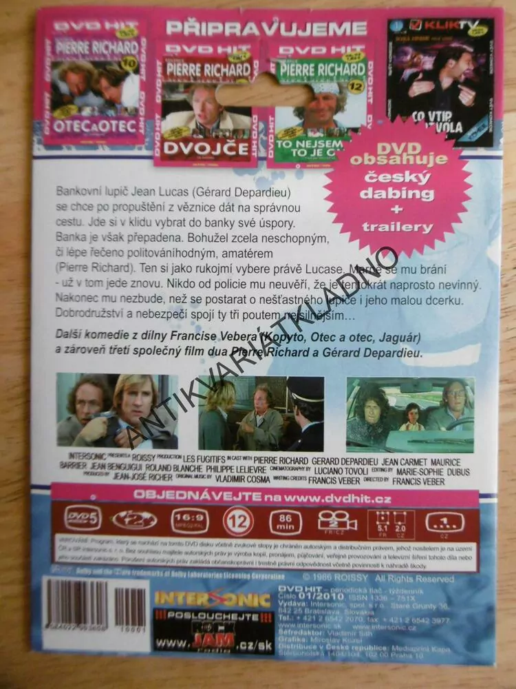 UPRCHLÍCI, PIERRE RICHARD 9., DVD FILM