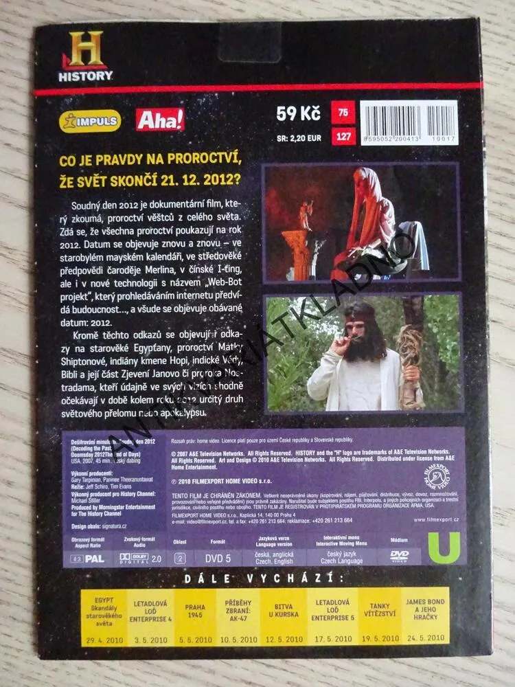 SOUDNÝ DEN 2012: DEŠIFROVÁNÍ MINULOSTI, DVD FILM DOKUMENT