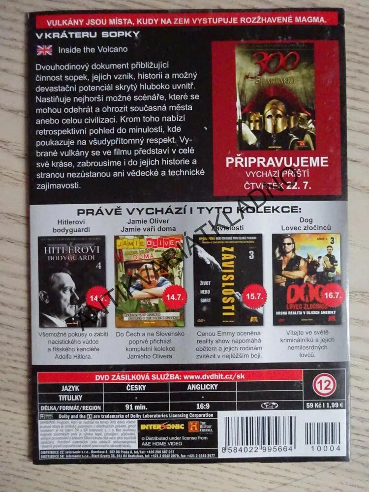 V KRÁTERU SOPKY, DVD FILM DOKUMENT