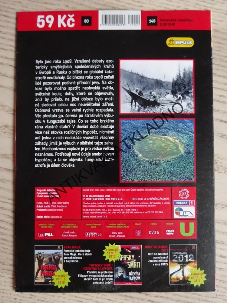 TUNGUZSKÁ KATASTROFA, DVD FILM DOKUMENT